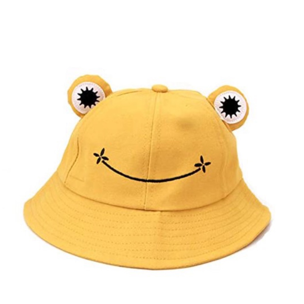 Yellow frog hat